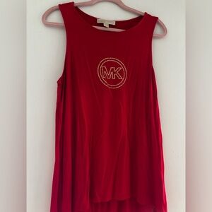 Michael Kors Red Sleeveless Top